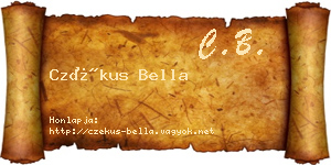 Czékus Bella névjegykártya